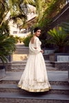 Lnb1422 Silver Glosy Sequins And Embroidery Work Lehenga With Blouse Dupatta Wholesalers In Delhi